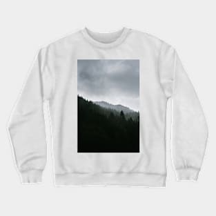 Foggy Moody Forest Landscape Crewneck Sweatshirt